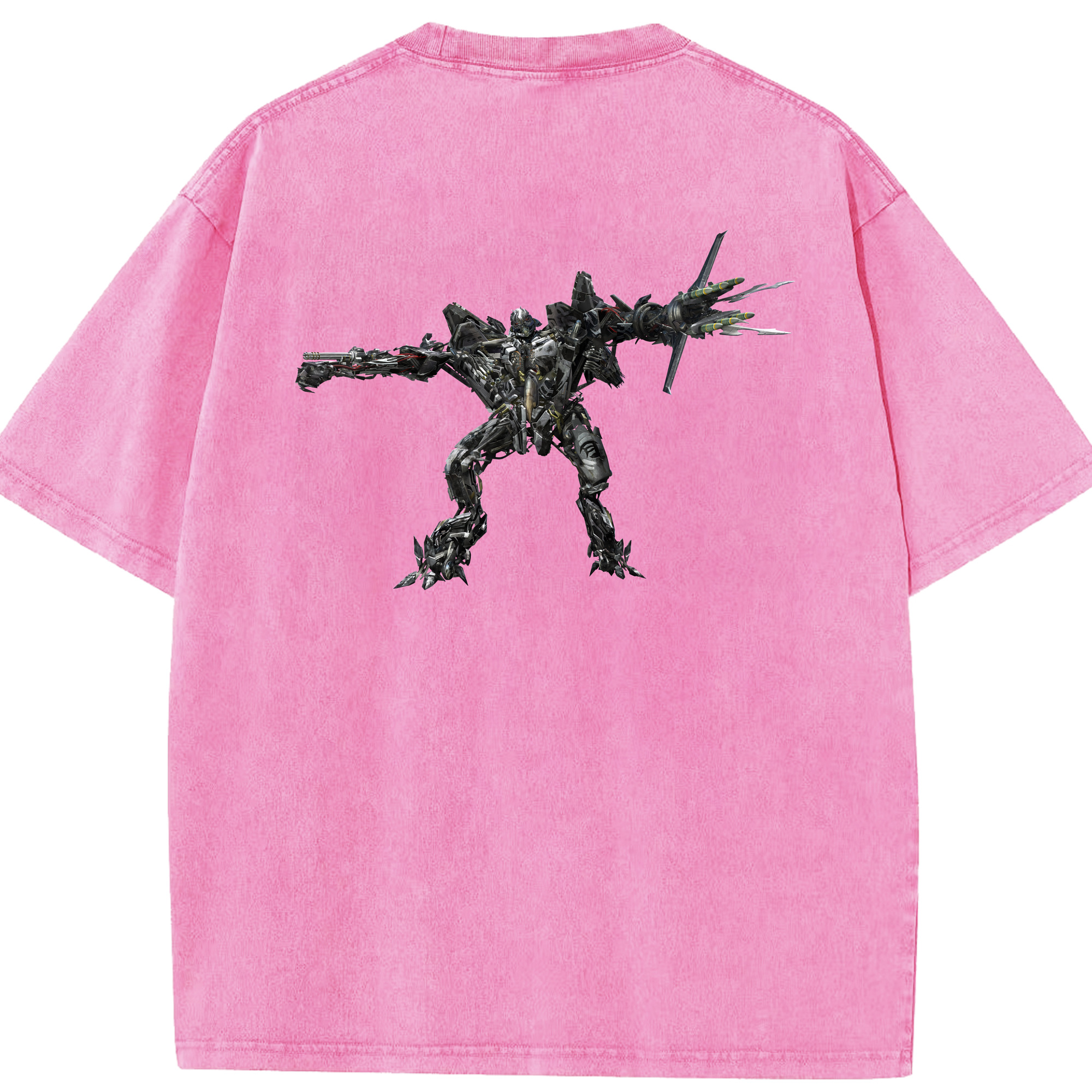（画像用） Transformers トランスフォーマー 綿100% ヴィンテージ風 半袖Tシャツ（背面プリント）
